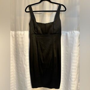 Calvin Klein Black “Satin” Cocktail Dress Size 6